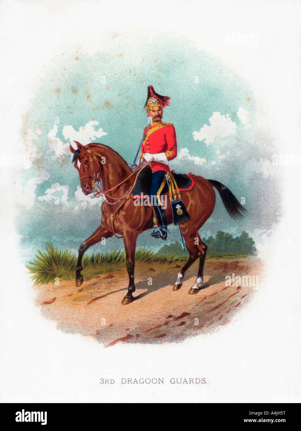 '3rd Dragoon Guards', 1888. Artist: Unknown Stock Photo