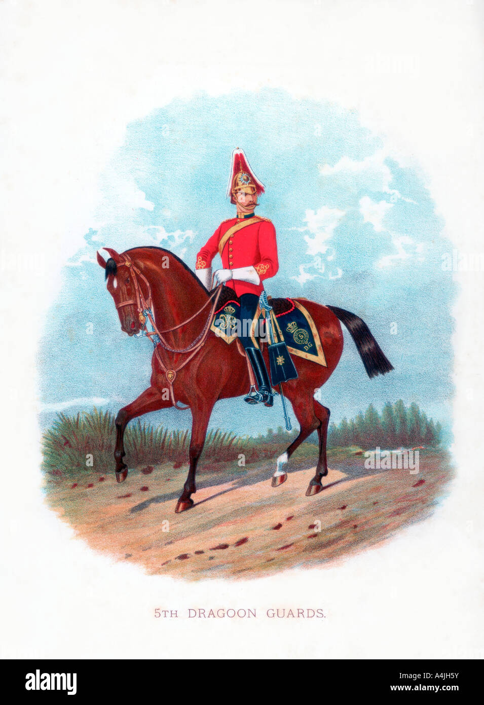 '5th Dragoon Guards', 1888. Artist: Unknown Stock Photo