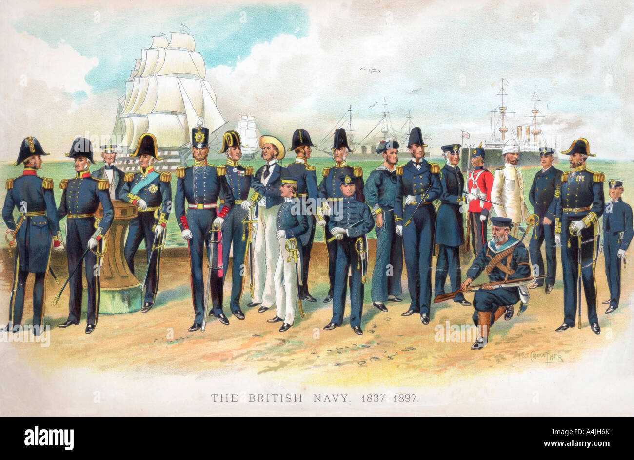 Royal navy uniform victorian hi-res stock photography and images - Alamy