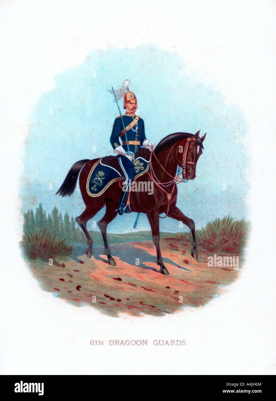 '6th Dragoon Guards', 1888. Artist: Unknown Stock Photo