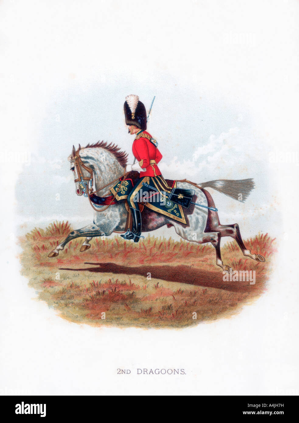 '2nd Dragoons', 1888. Artist: Unknown Stock Photo
