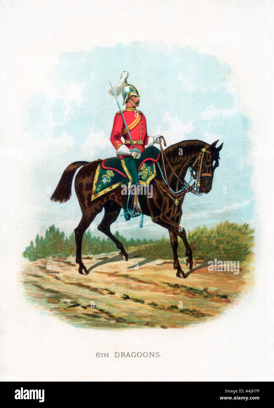 '6th Dragoons', 1889. Artist: Unknown Stock Photo