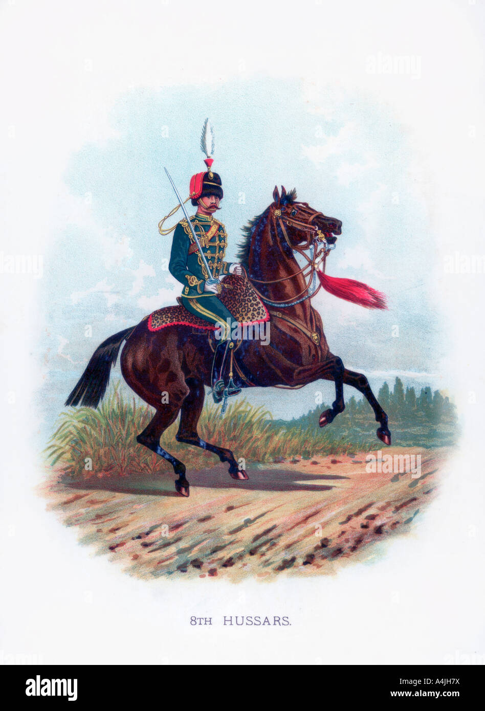 '8th Hussars', 1889. Artist: Unknown Stock Photo