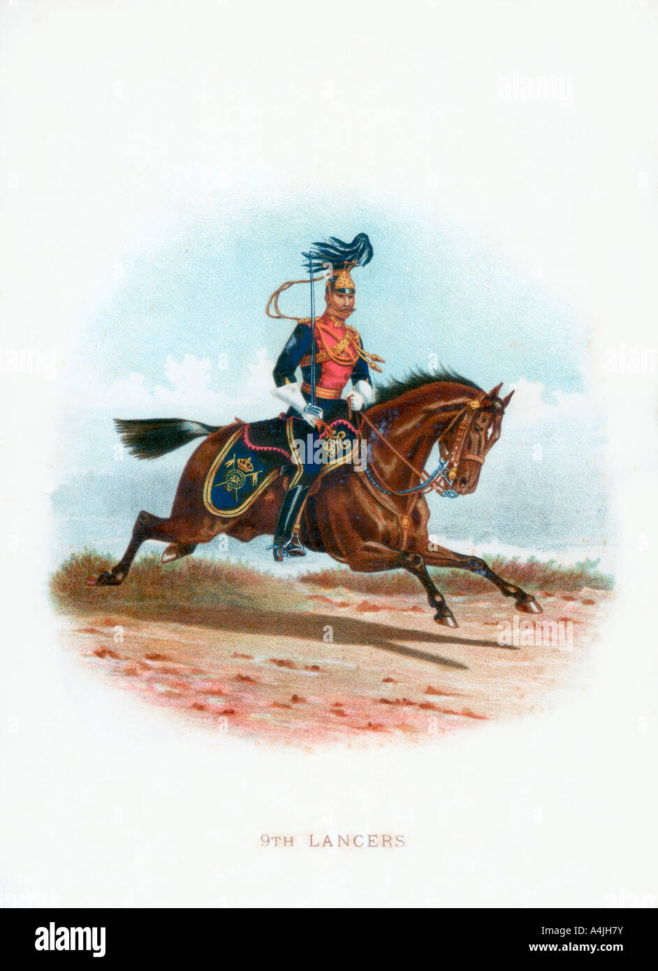 '9th Lancers', 1889. Artist: Unknown Stock Photo