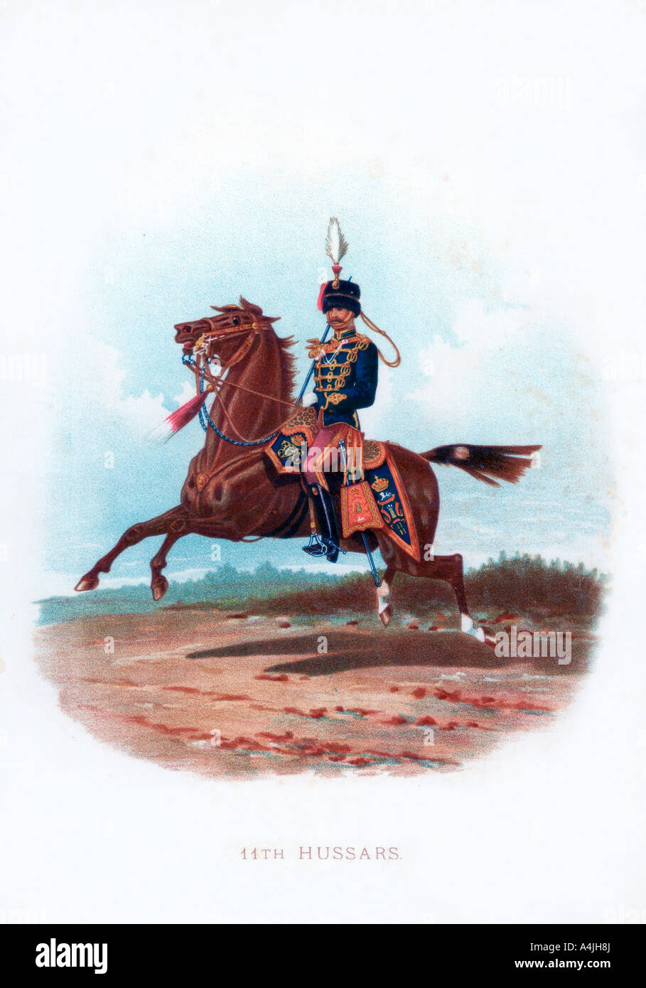 '11th Hussars', 1889. Artist: Unknown Stock Photo