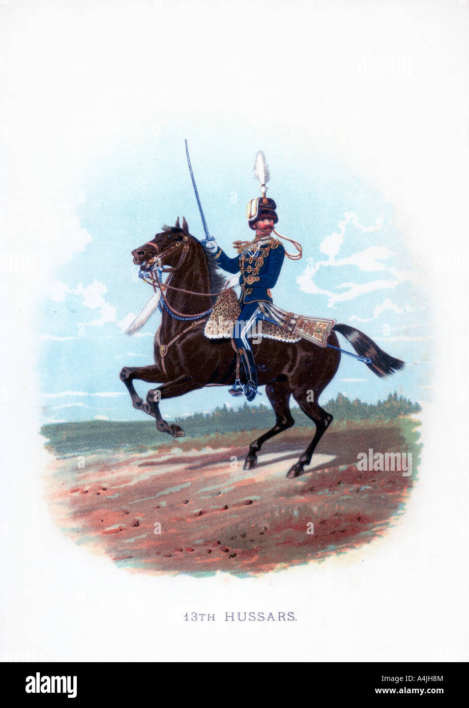 '13th Hussars', 1889. Artist: Unknown Stock Photo