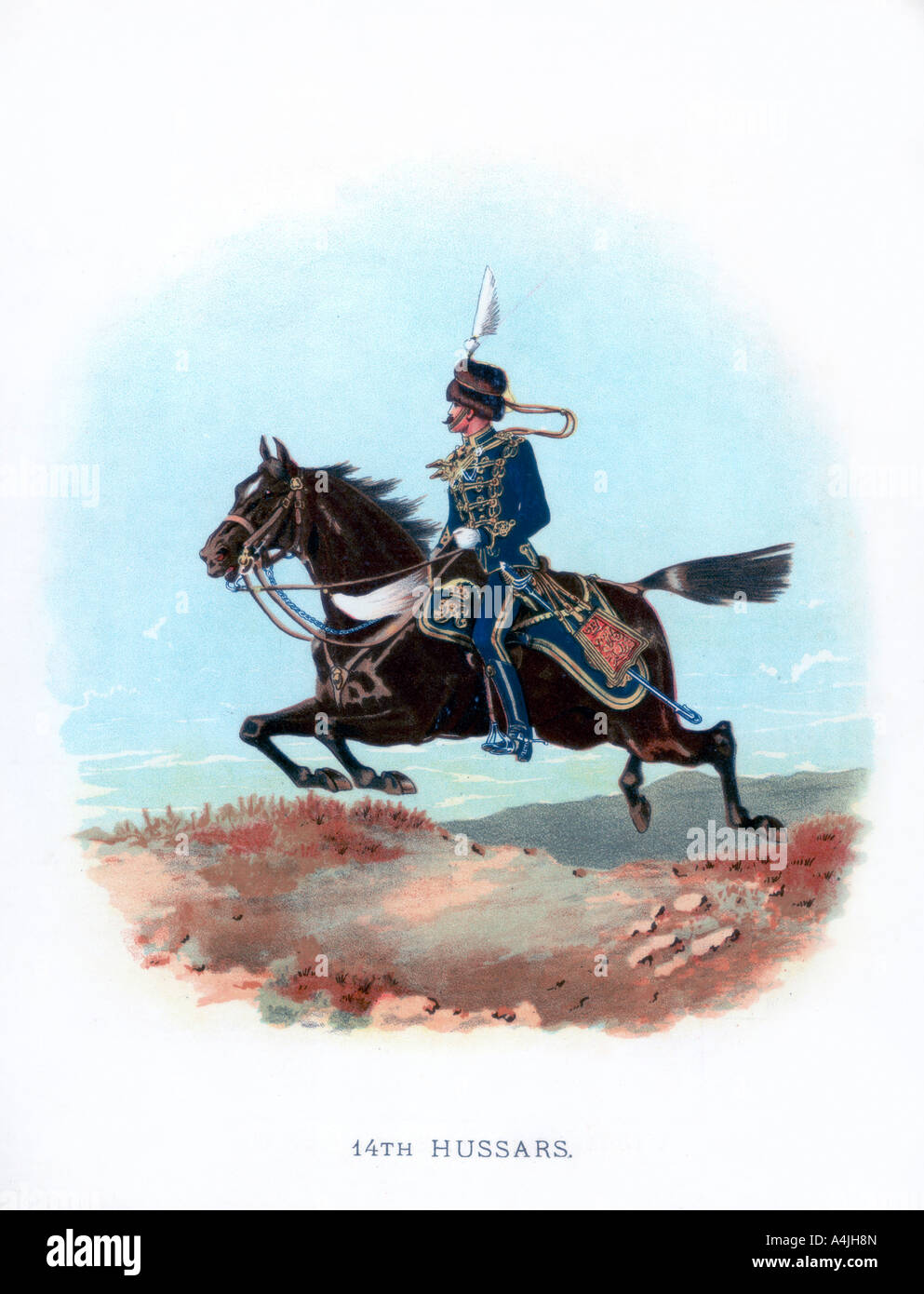 '14th Hussars', 1889. Artist: Unknown Stock Photo