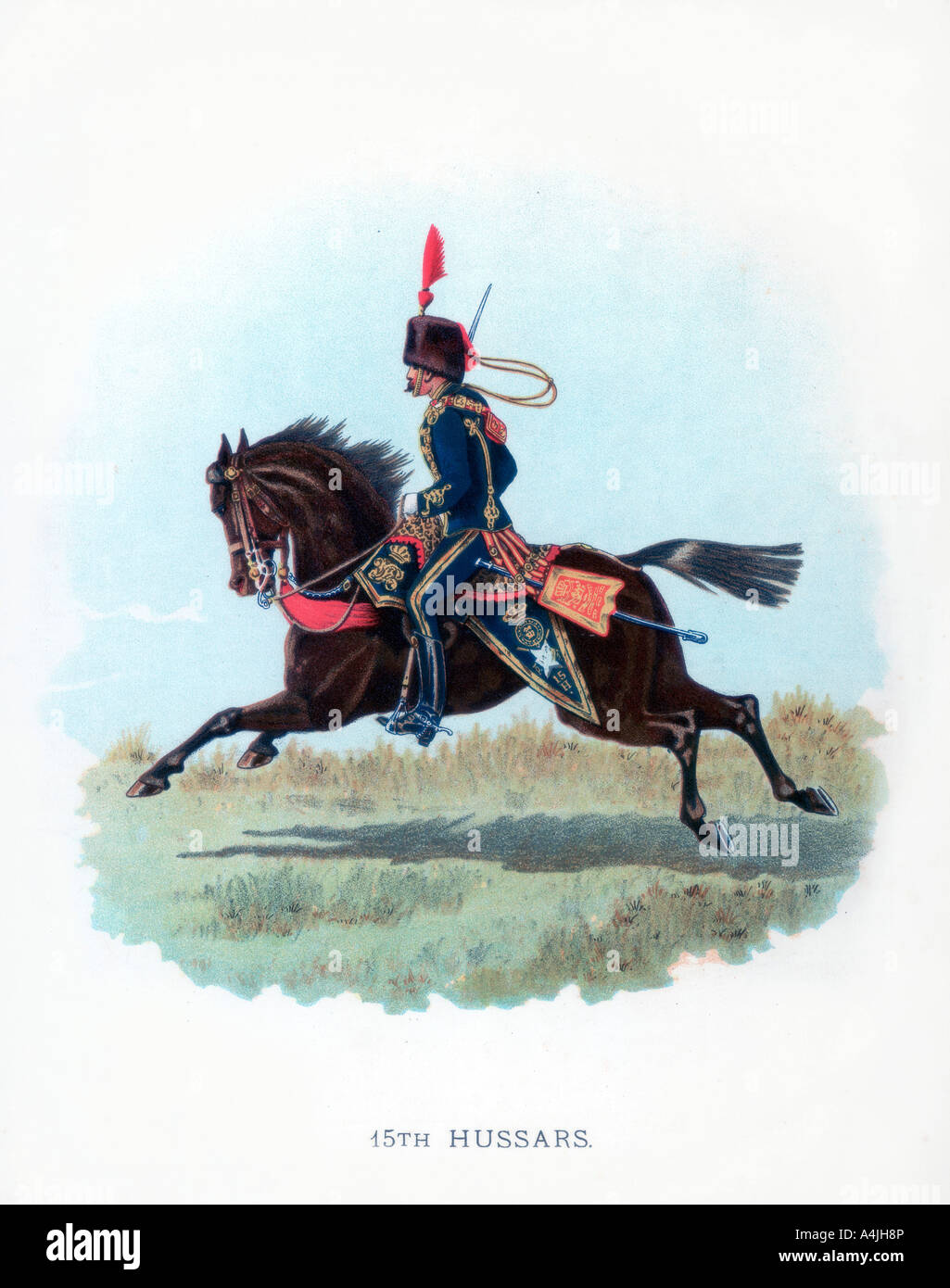'15th Hussars', 1890. Artist: Unknown Stock Photo