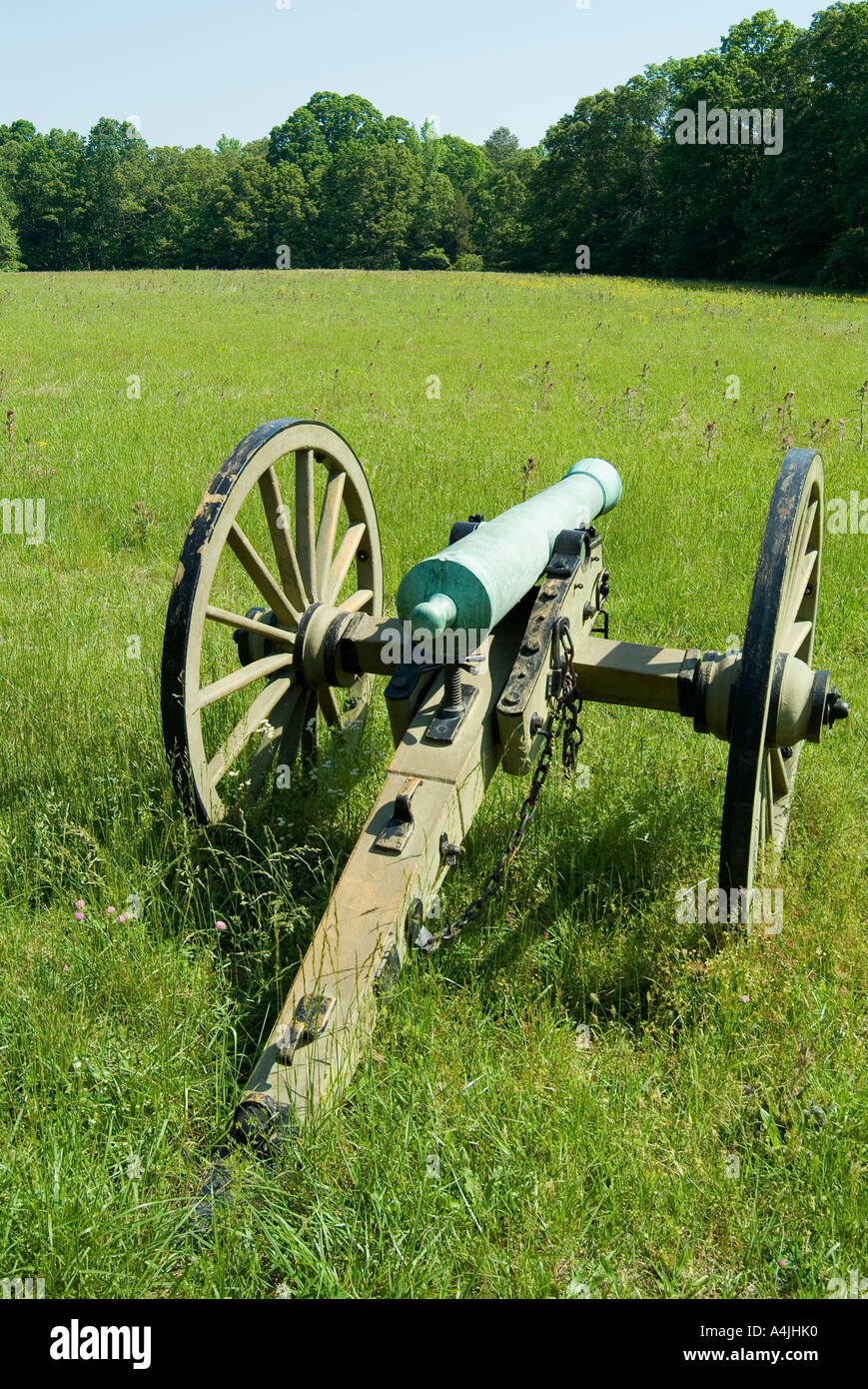 Civil War Battlefield, Shiloh, Tennessee Stock Photo