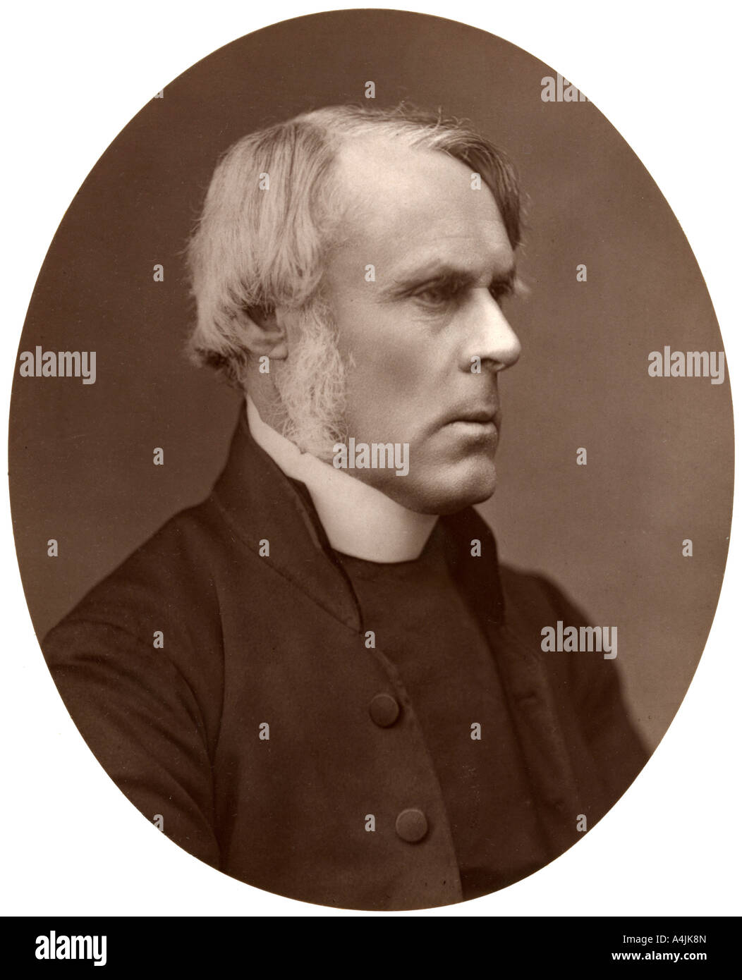 Right Rev John Jackson, DD, Bishop of London, 1876.Artist: Lock & Whitfield Stock Photo