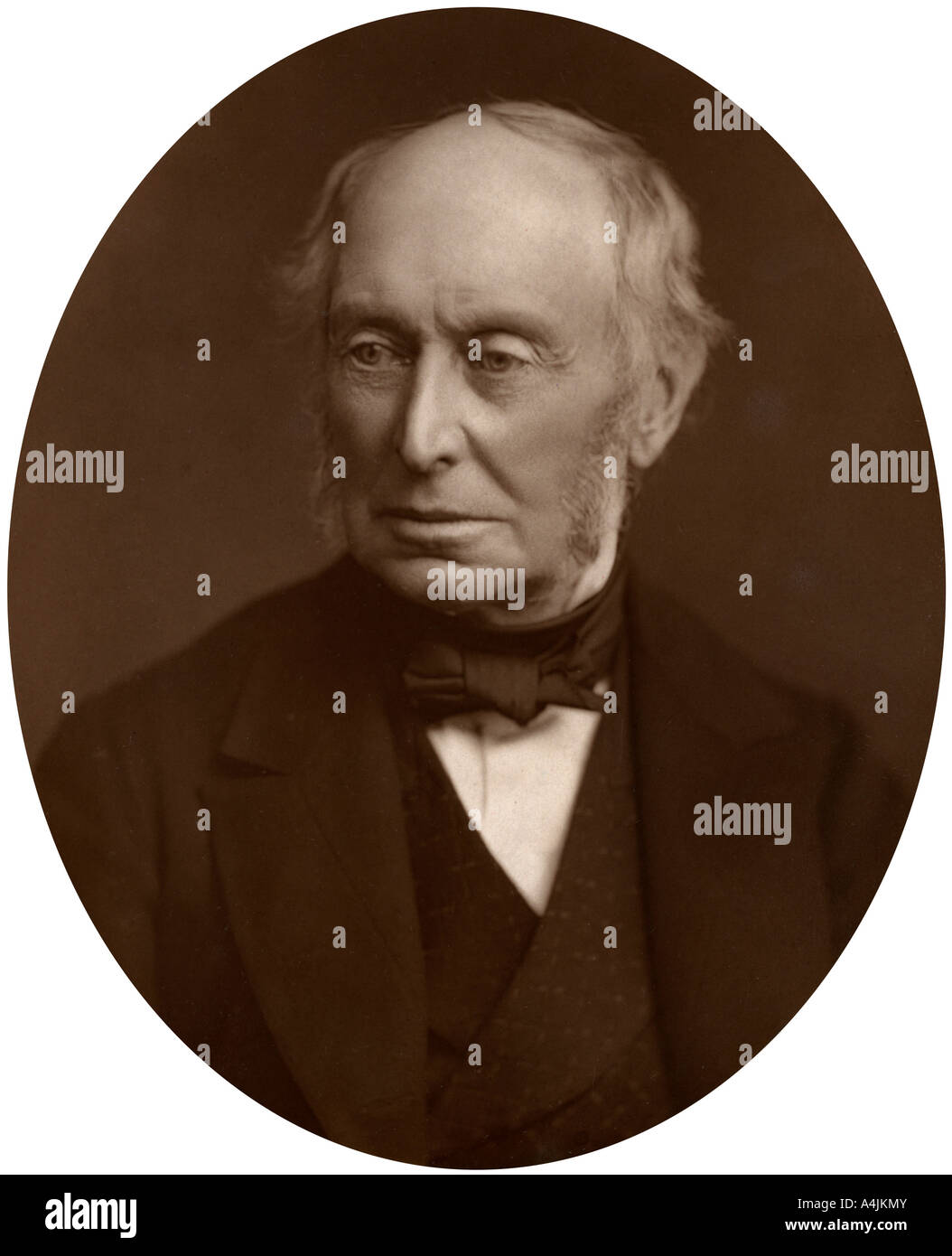 Samuel Morley, MP, industrialist and politician, 1882.Artist Lock