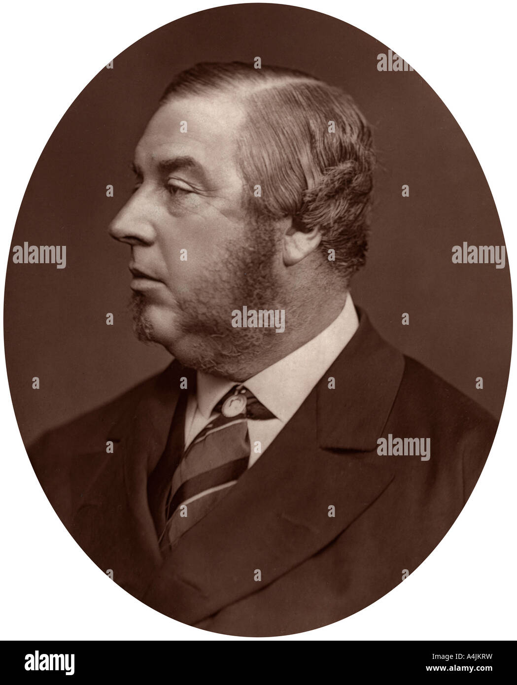 George Sclater-Booth MP, President of Local Government Board, 1878.Artist: Lock & Whitfield Stock Photo