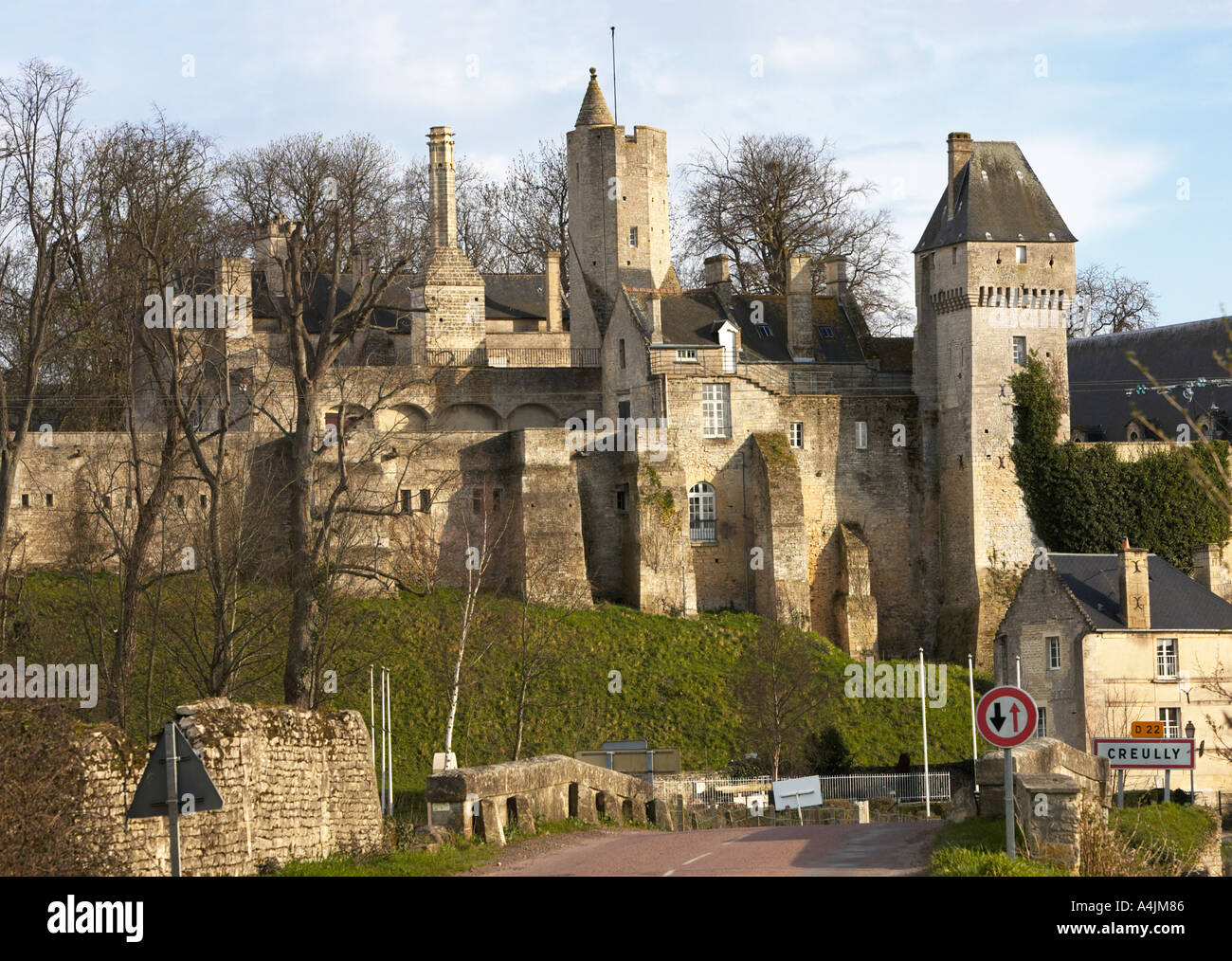 Chateau de Creully Calvados Normandy France Stock Photo - Alamy