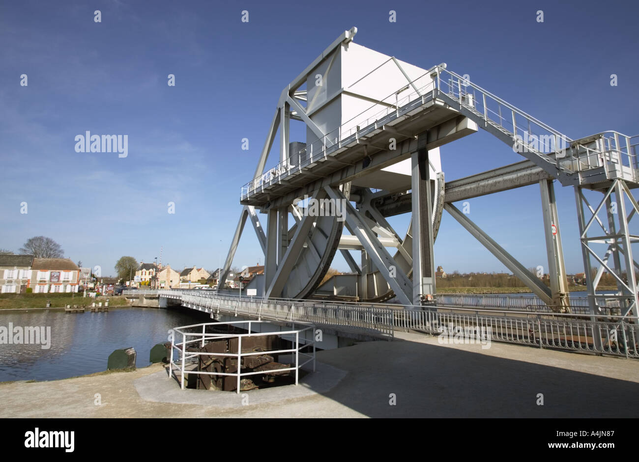 Pegasus Bridge Benouville Normandy France Stock Photo