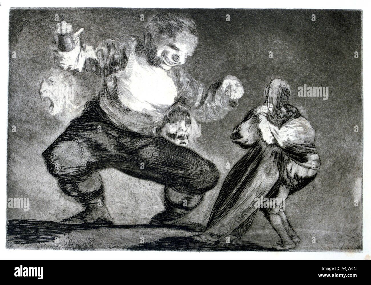 'Simpleton', 1819-1823. Artist: Francisco Goya Stock Photo