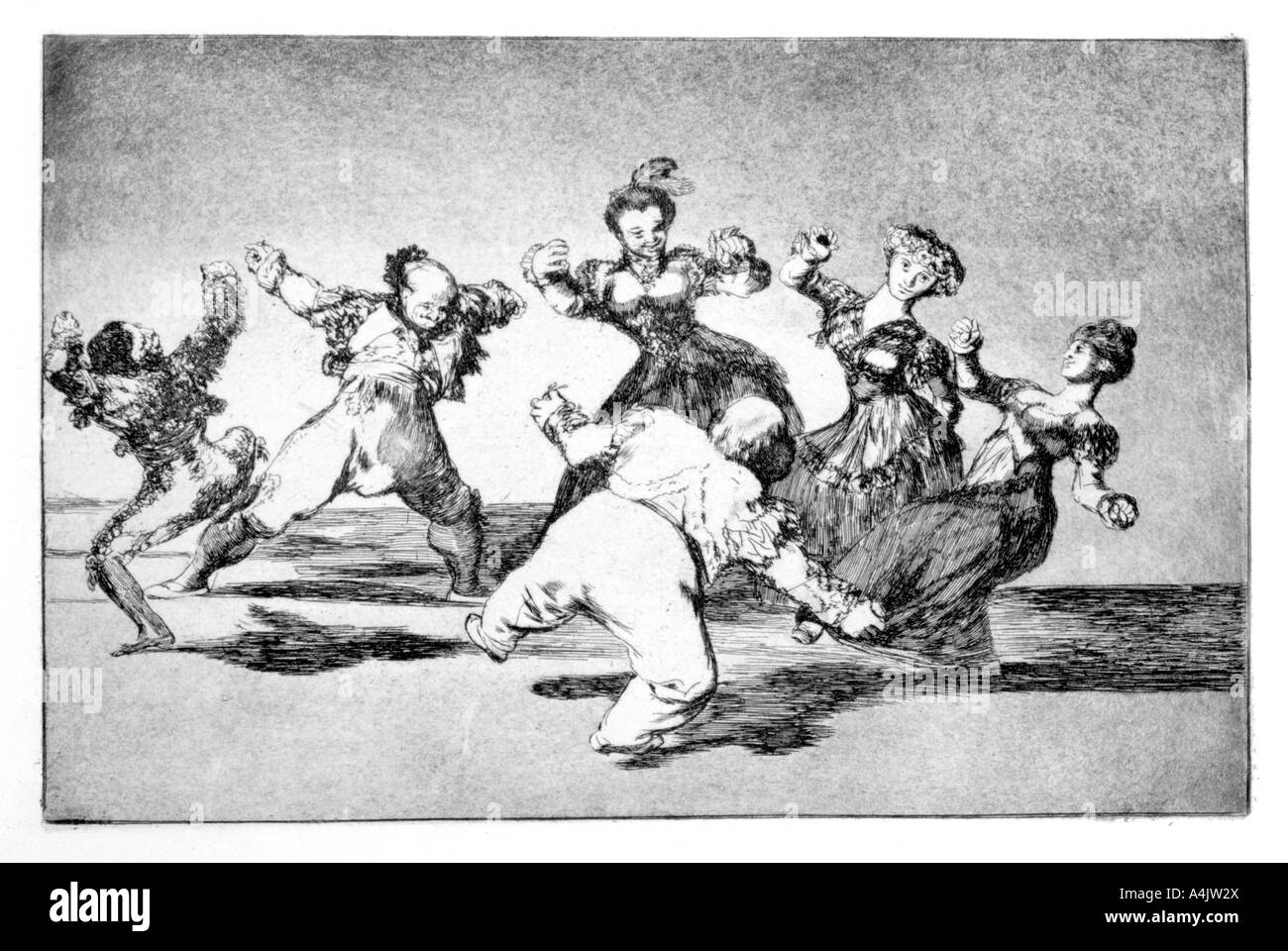 'Happy fantasy', 18191823. Artist Francisco Goya Stock Photo Alamy