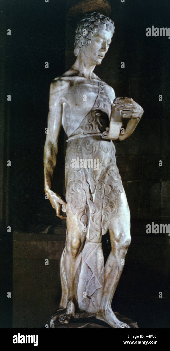 'St John the Baptist', c14201460. Artist Donatello Stock Photo Alamy
