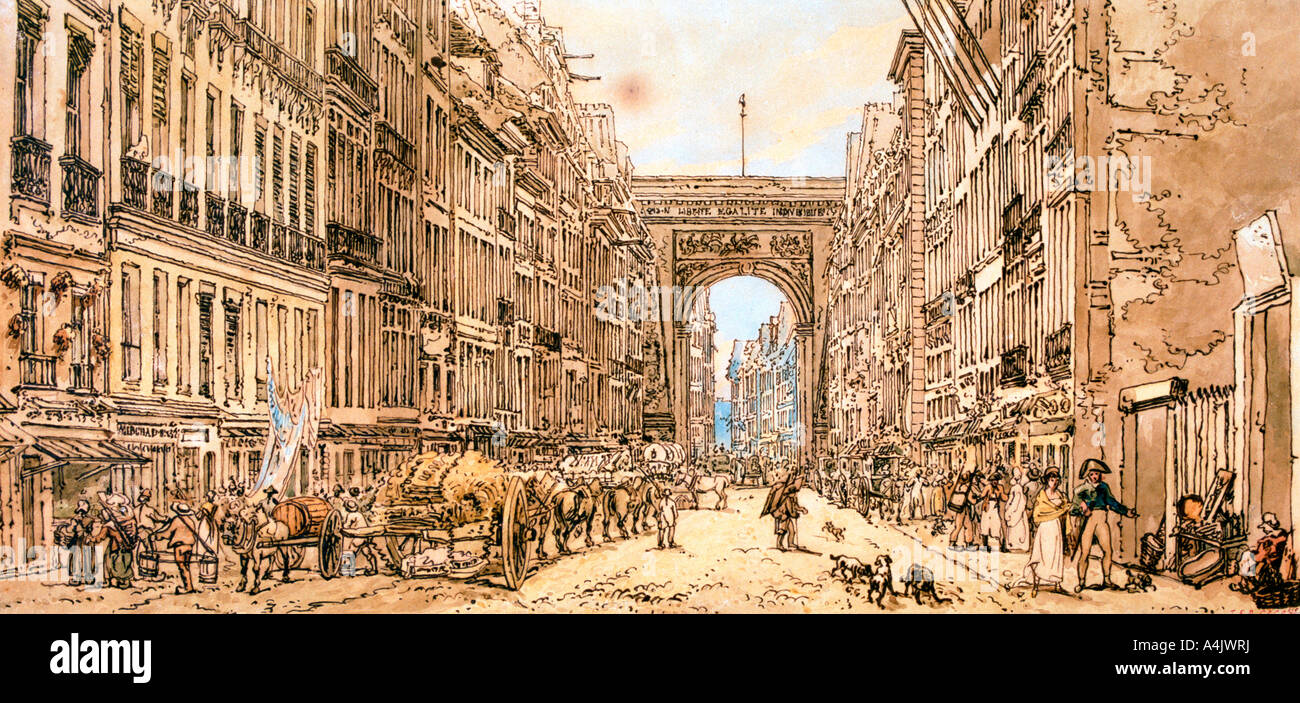 The Faubourg And The Porte Saint Denis 1801 Artist Thomas Girtin Stock Photo Alamy