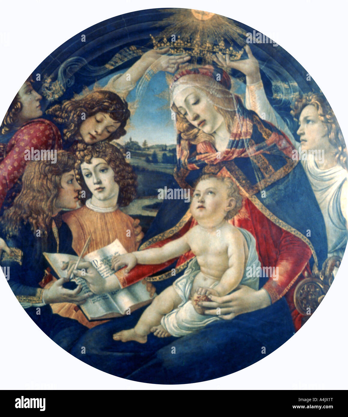 Madonna Of The Magnificat 1482 Artist Sandro Botticelli Stock