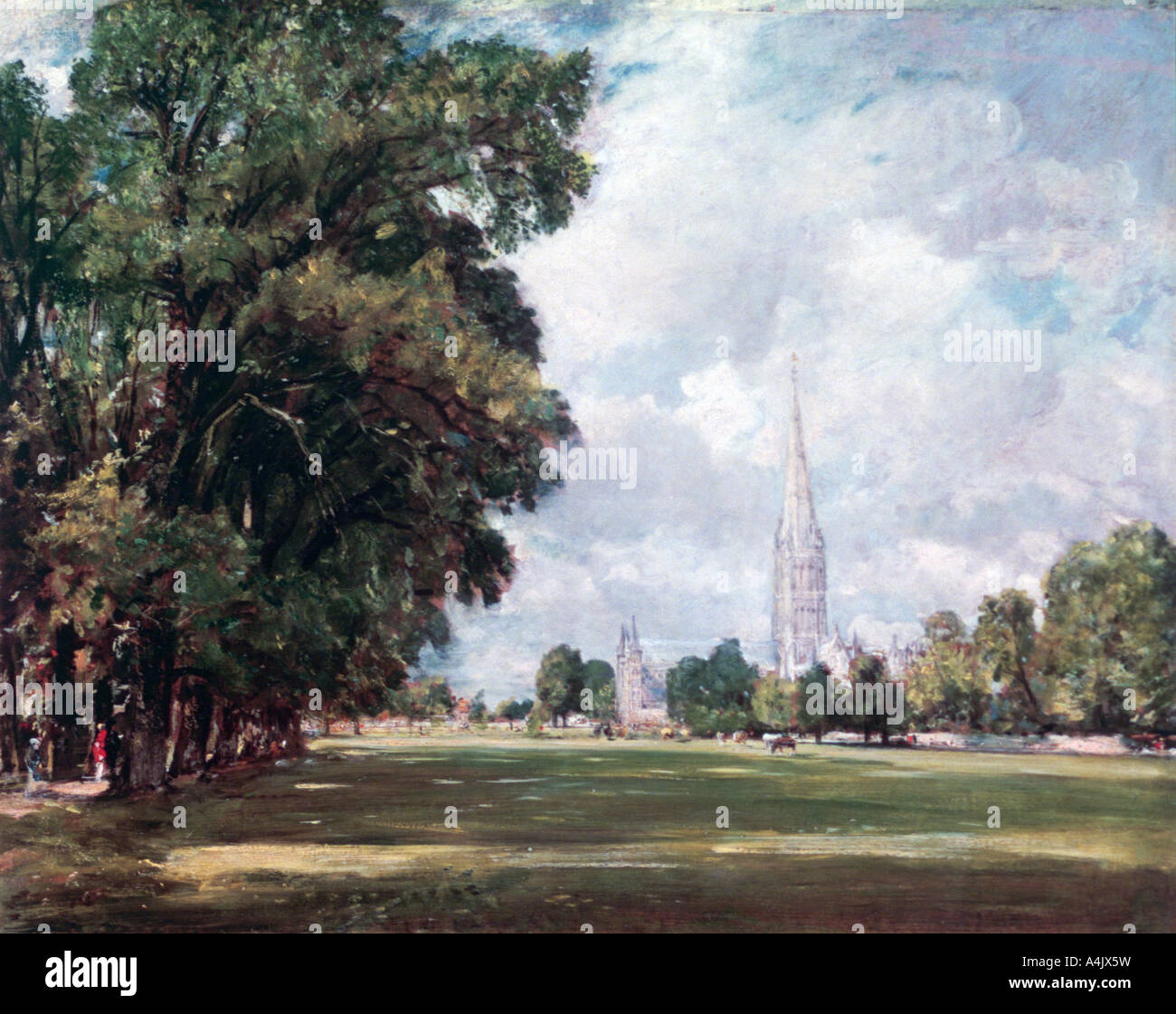 'Salisbury Cathedral from Lower Marsh Close', 1820. Artist: John Constable Stock Photo