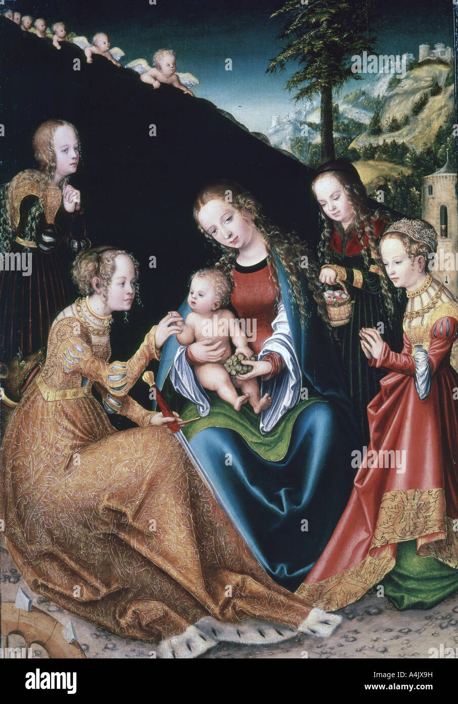 St catherine of alexandria martyrdom hi-res stock photography and ...