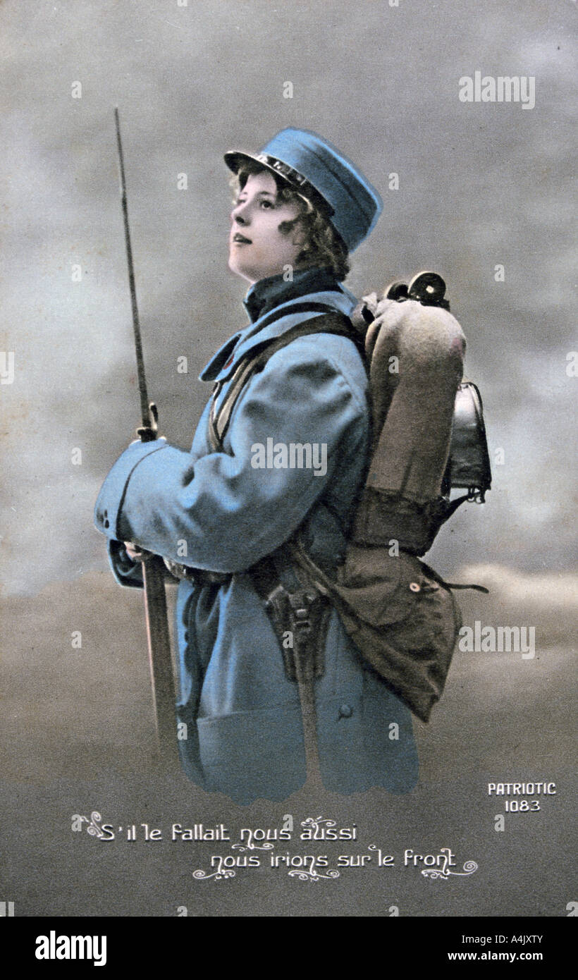 ★１９１８年＊アメリカ軍＊ヨーロッパ・西部戦線＊フランス刺繍入り絵葉書（実物） 2 WW1 French Postcards - Embroidery - World War 1 - 1914
