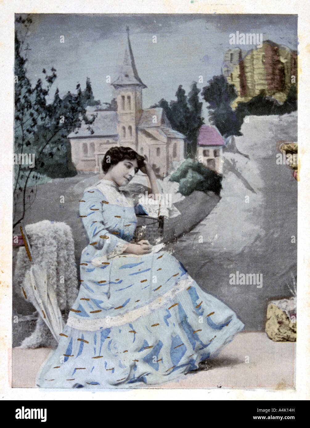 French postcard, c1900. Artist: Unknown Stock Photo