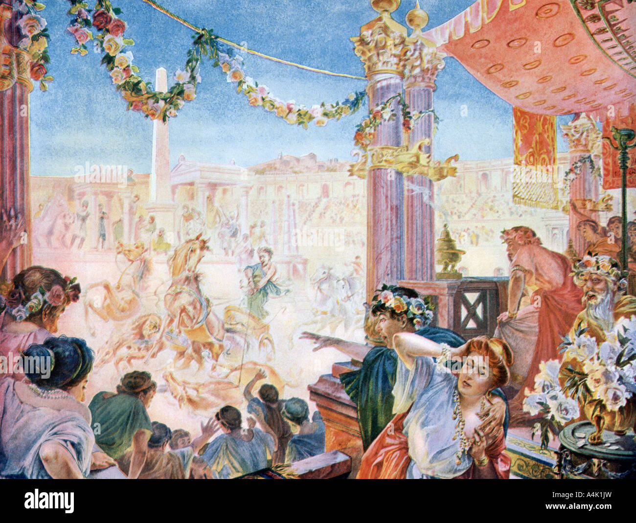 The Circus of Nero or the Circus of Caligula, Rome, (1901).  Artist: Heilbronn Stock Photo