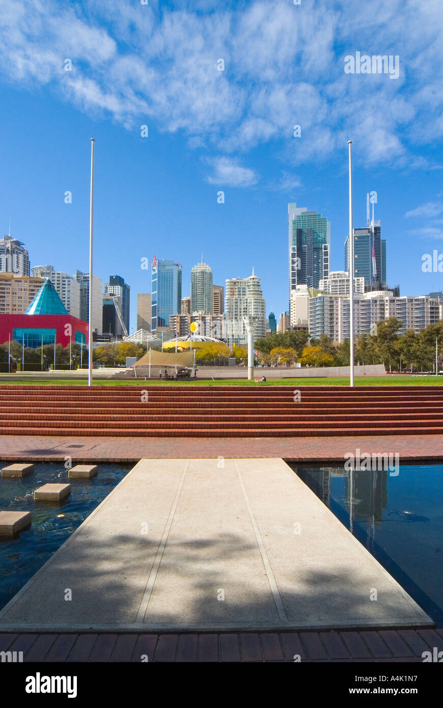 Tumbalong Park, Darling Harbour, Sydney, Australia Stock Photo