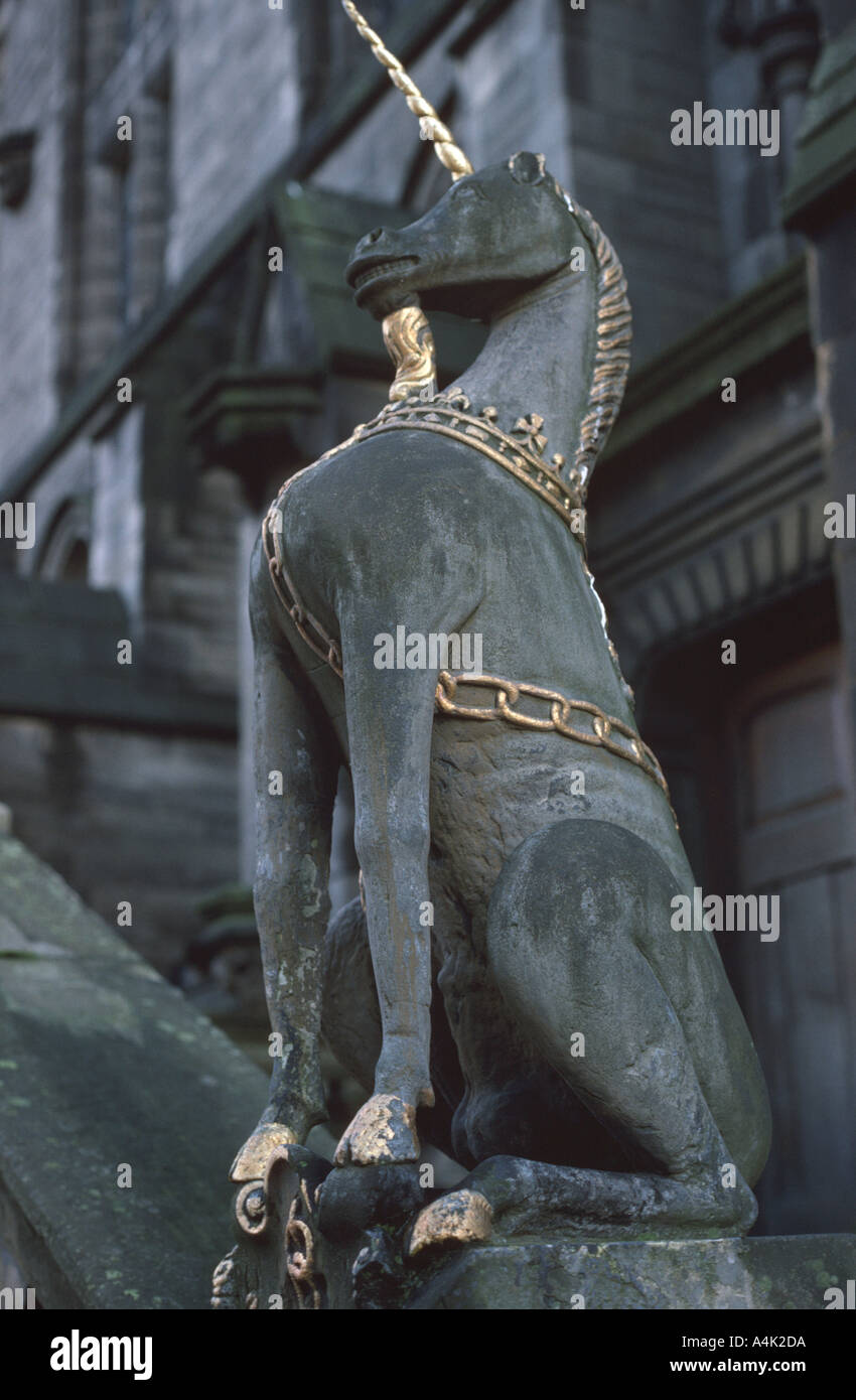 Unicorn Statue Glasgow Scotland United Kingdom Stock Photo 2044633 Alamy