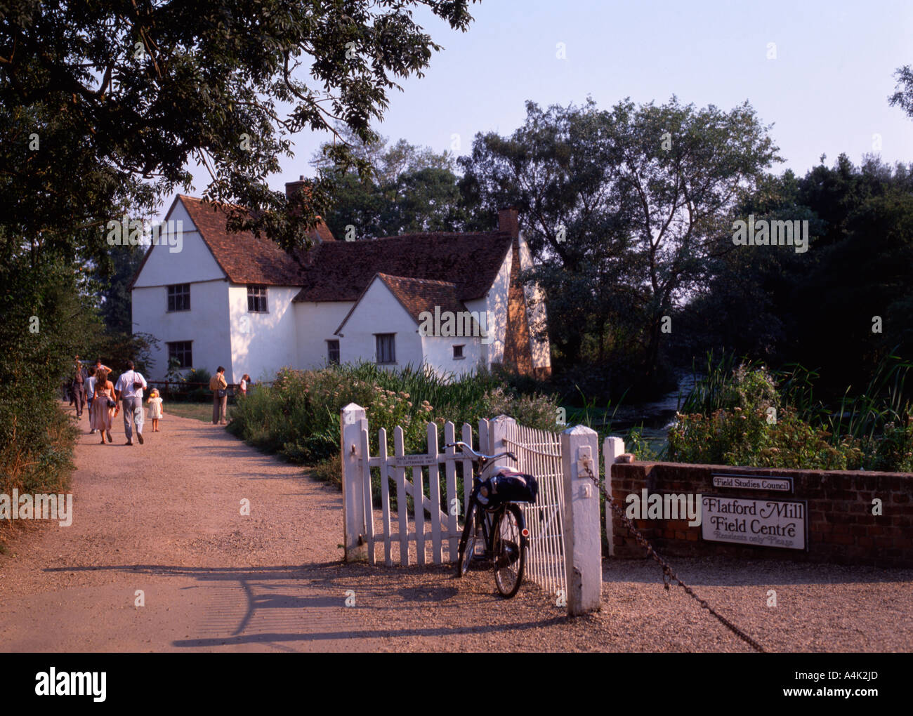 Timber framed Suffolk farmhouse known as Willy Lott's House, close to flatford mill and made famous by John Constable. Stock Photo