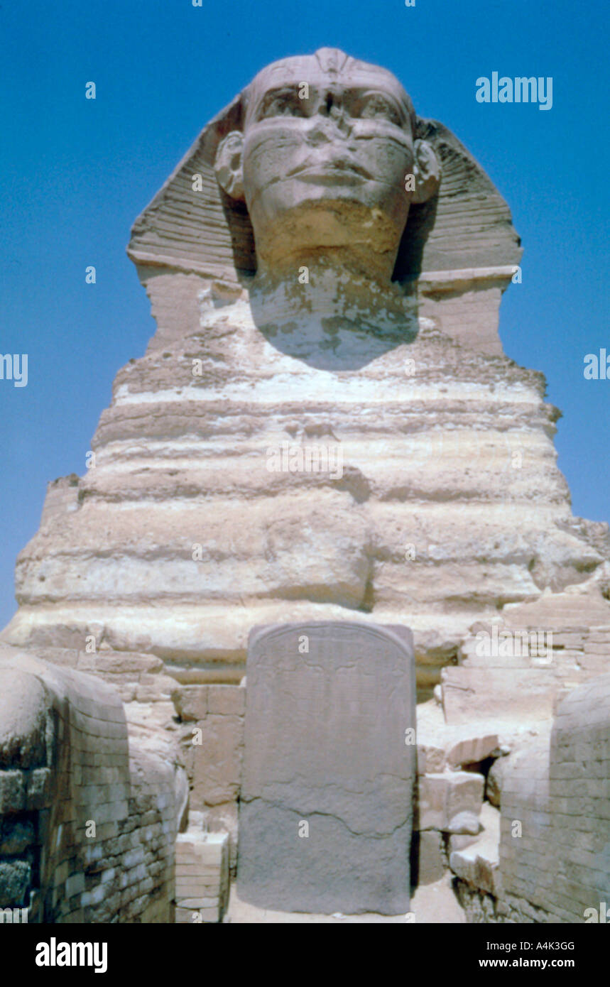 The Great Sphinx of Giza, Giza Plateau, Egypt. Artist: Unknown Stock Photo