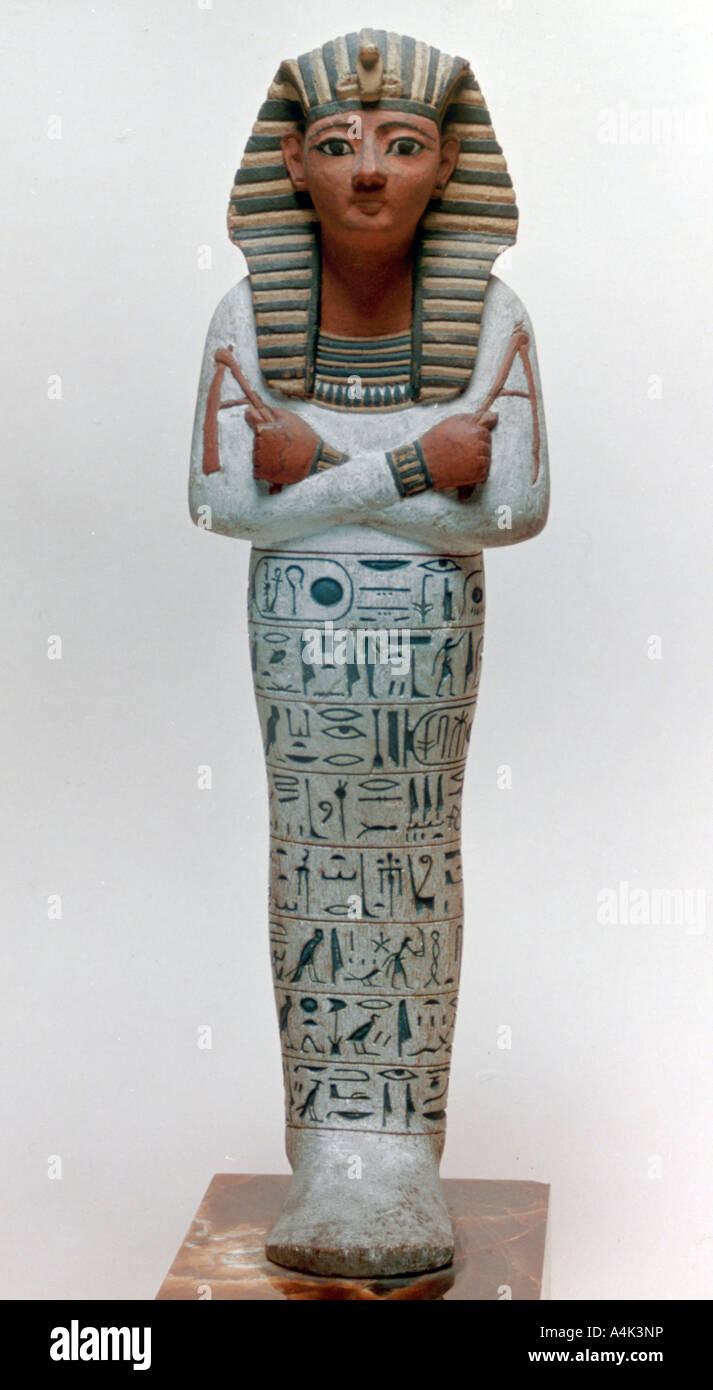 'Shabti figure of Ramesses IV', Egyptian, 20th Dynasty. Artist: Unknown Stock Photo