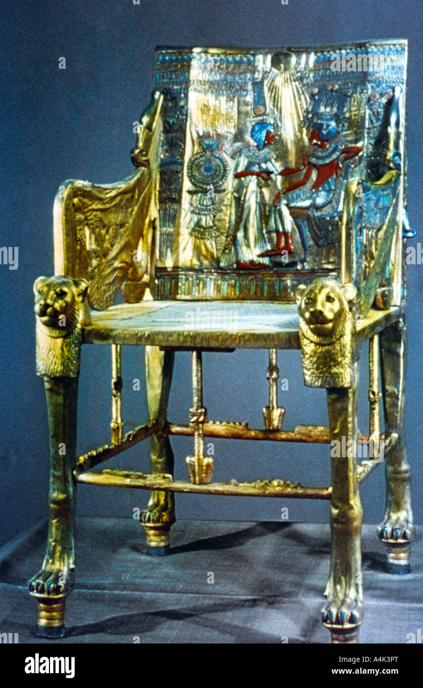 Tutankhamun throne hires stock photography and images Alamy