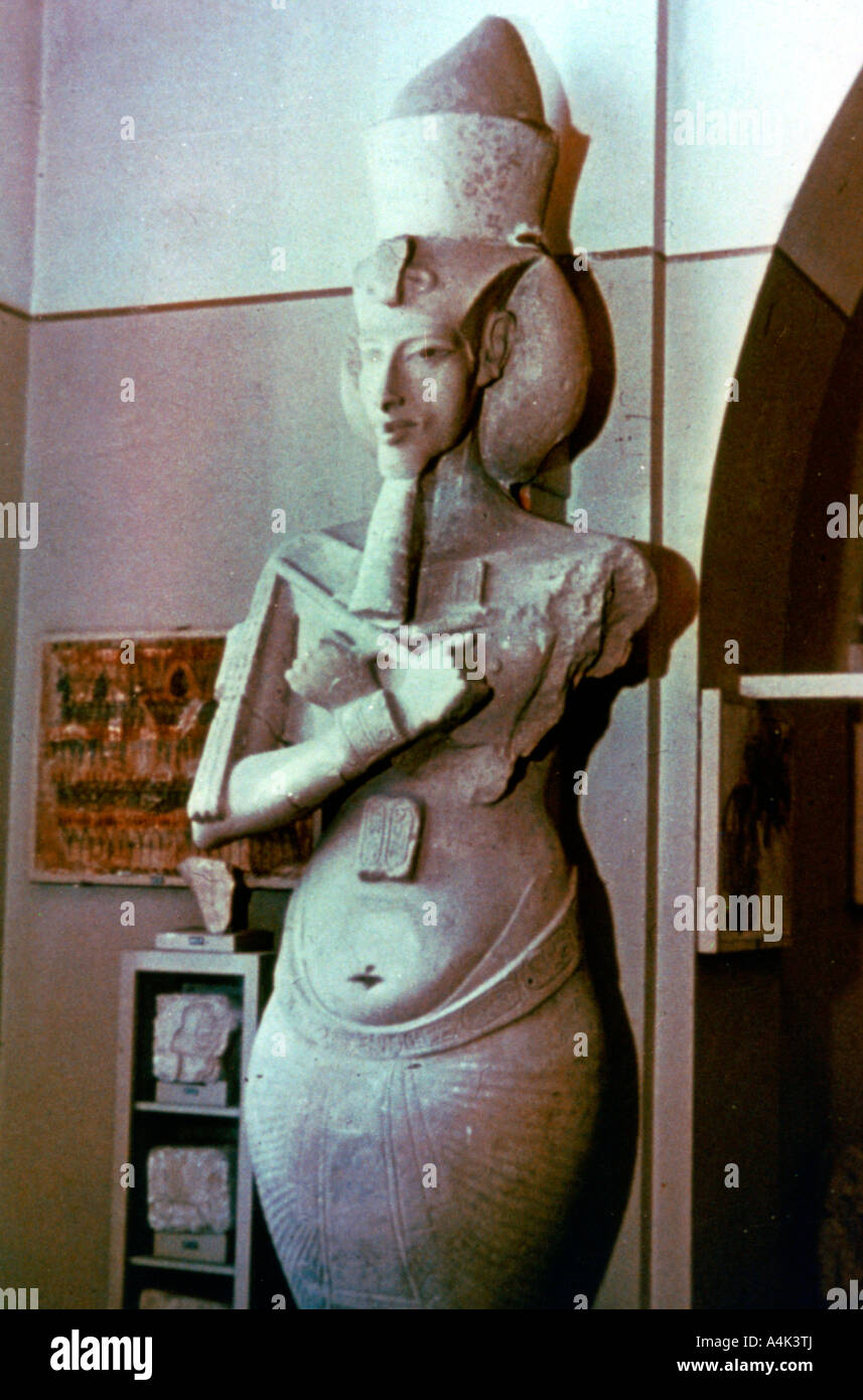 Akhenaten, 1375 BC. Artist: Unknown Stock Photo