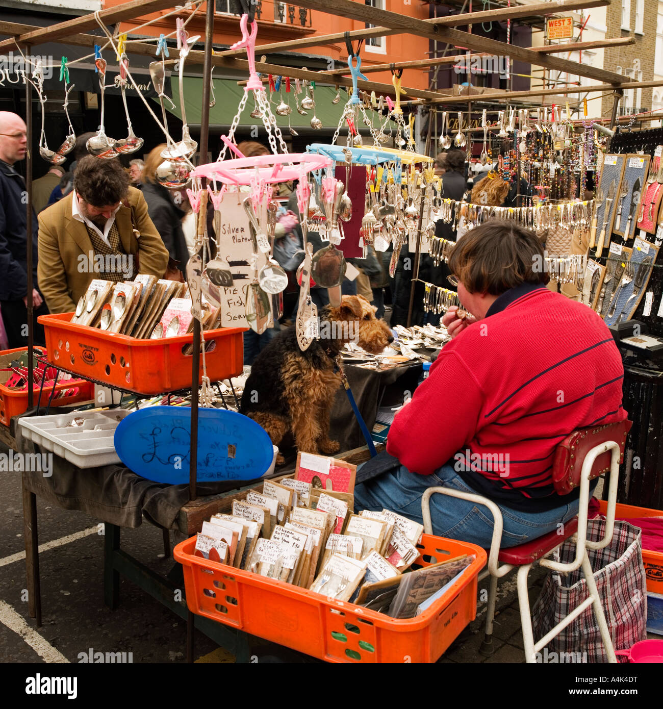 Portobello Road Market Stock Photo Alamy