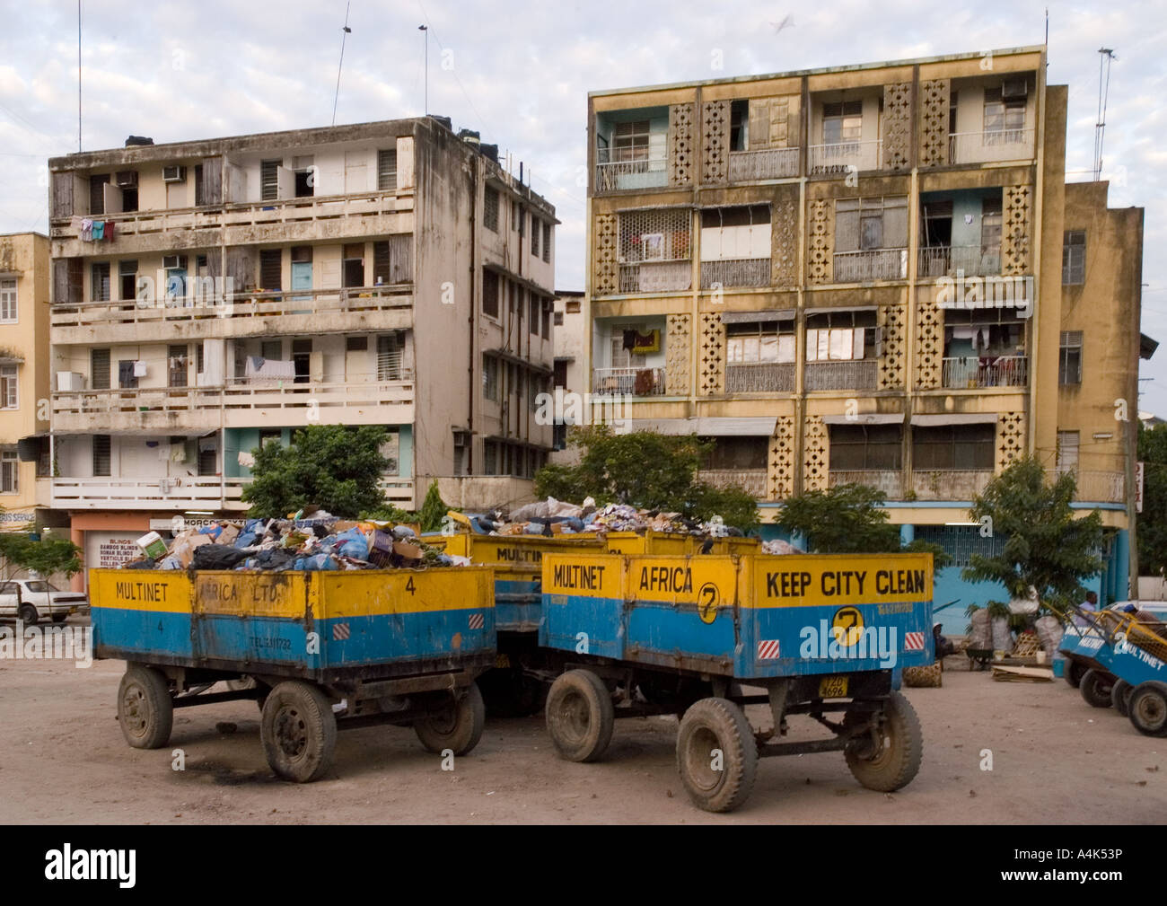 Garbage collection, Dar es salaam, Tanzania Stock Photo