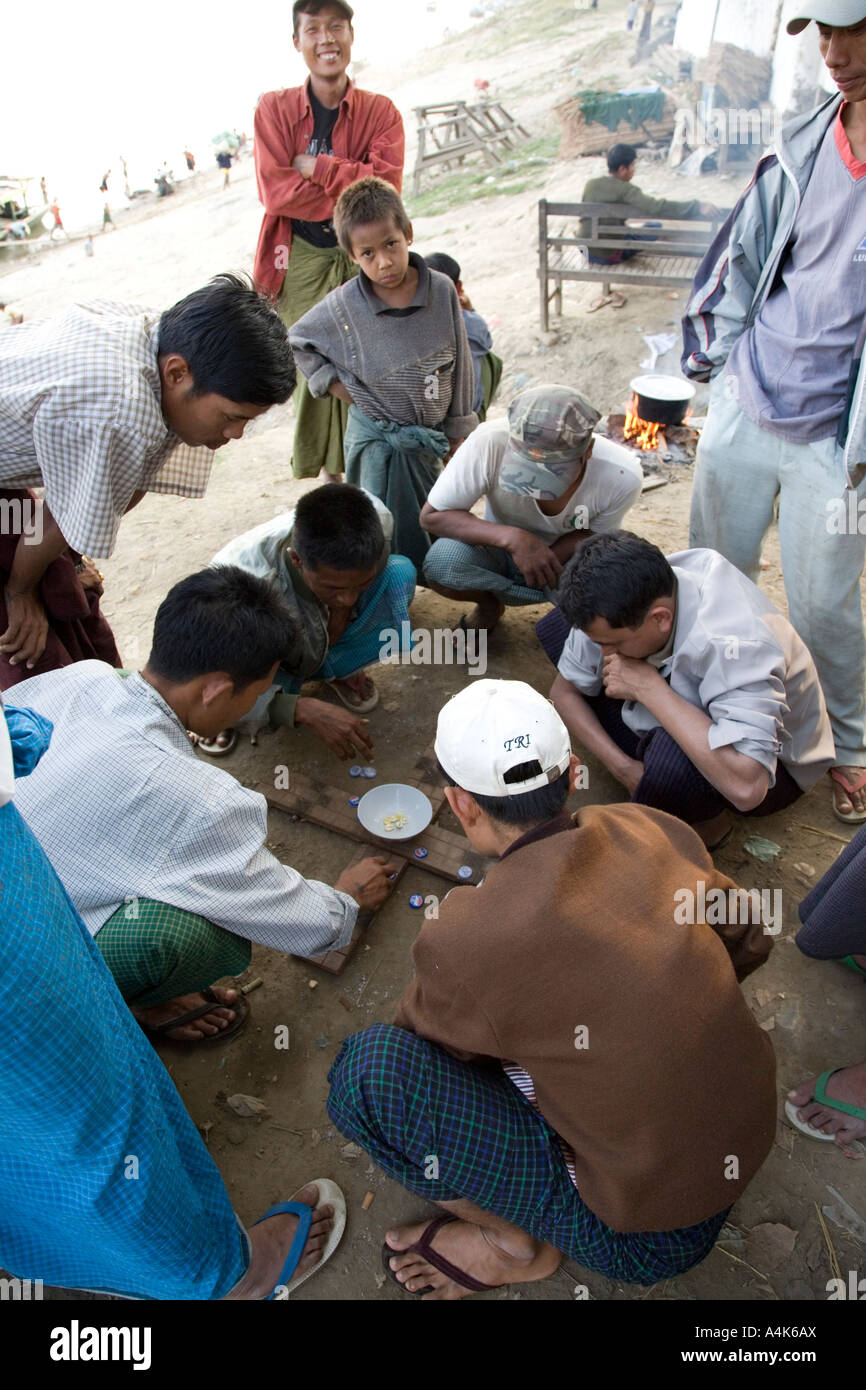 Board Game, Katha, Myanmar Stock Photo Alamy
