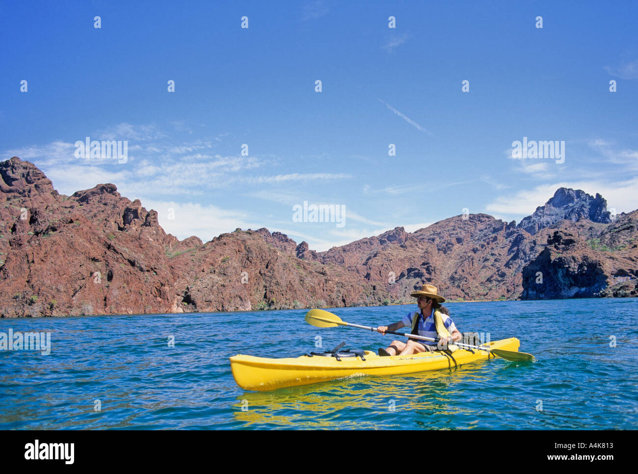 colorado river kayak paddle kayaking kayaker man outdoor