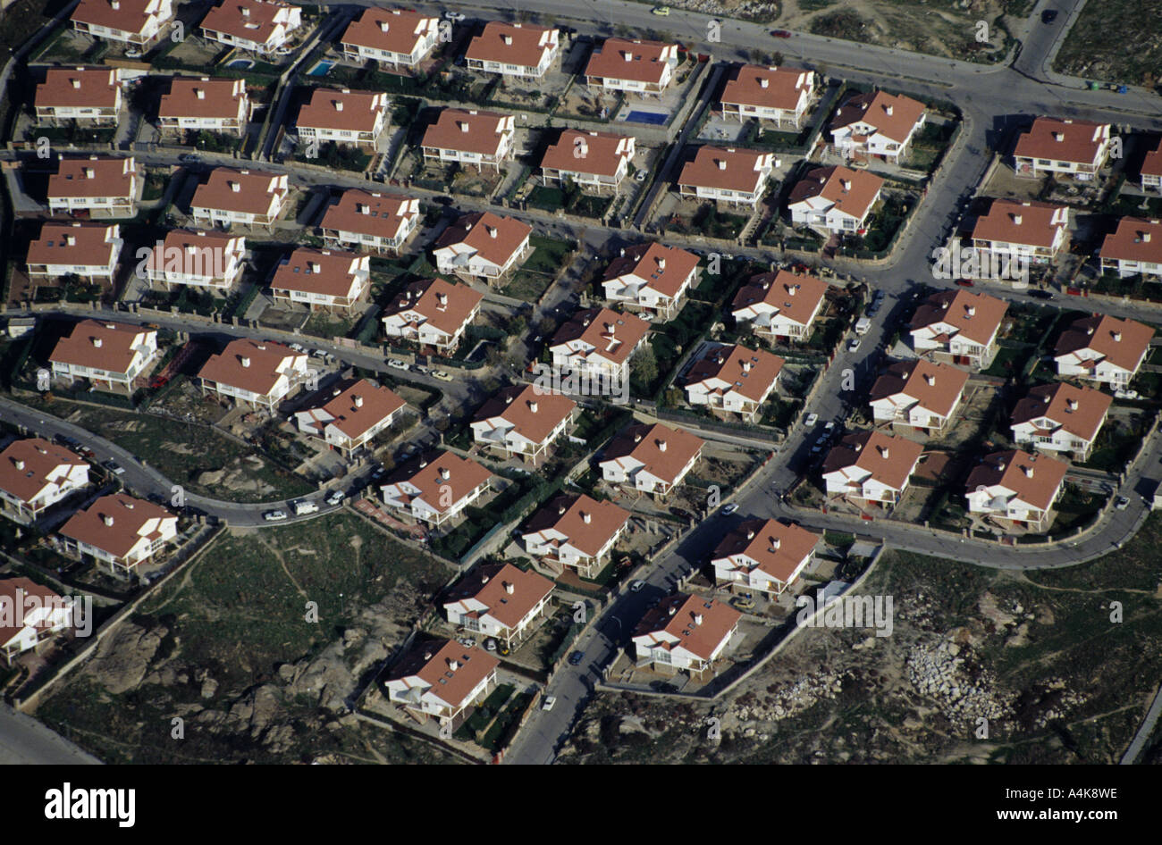 residential urbanisation homes sameness Stock Photo