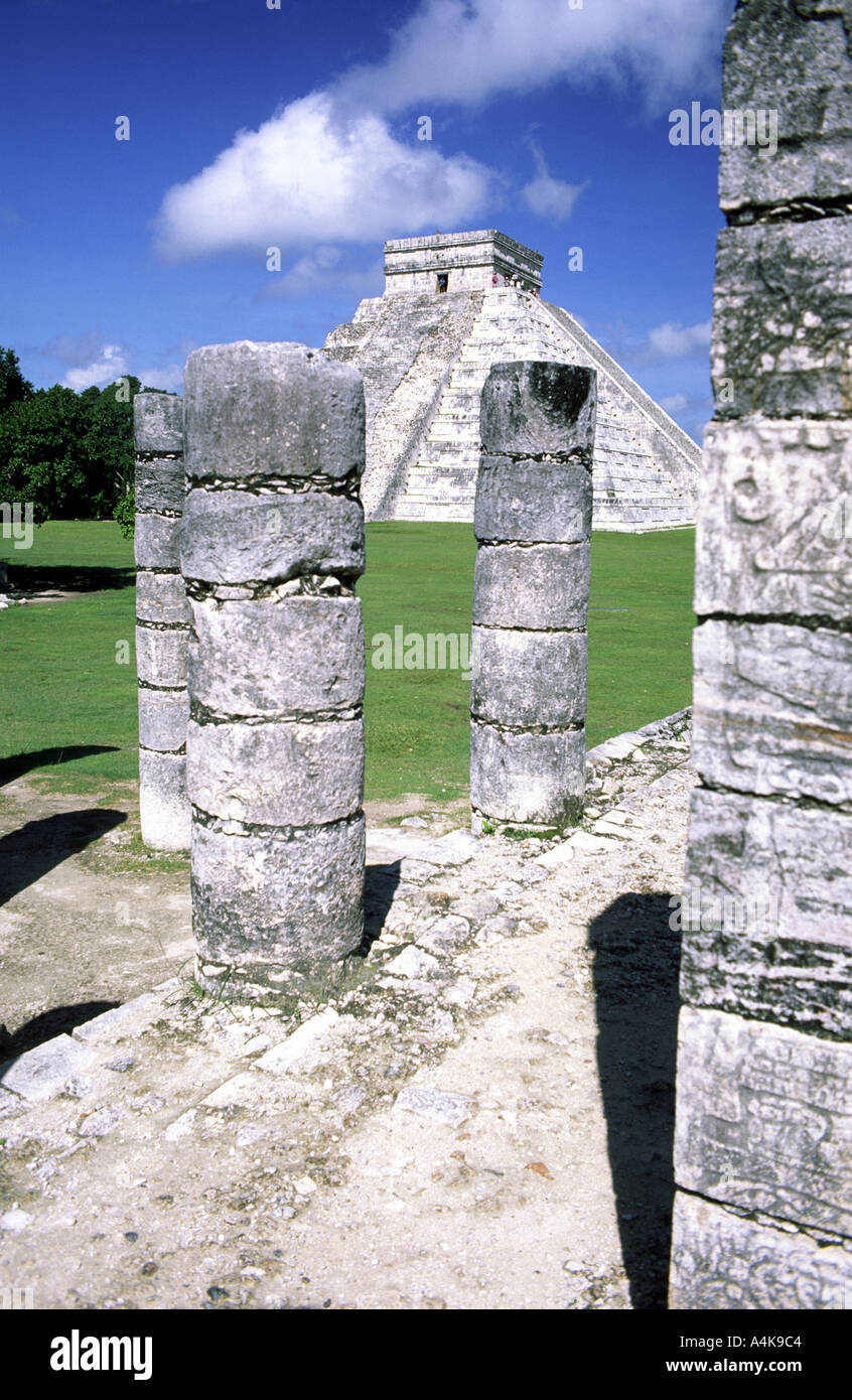 Chichenitza Mayan monument Yucatan Mexico Stock Photo