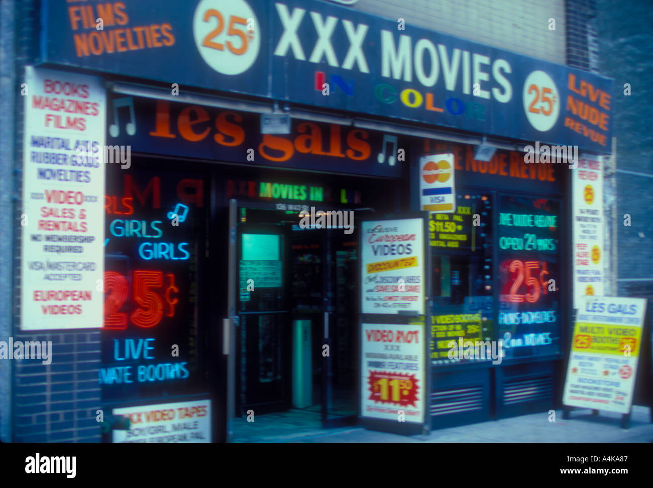 porno shop in Times Square New York City Stock Photo - Alamy