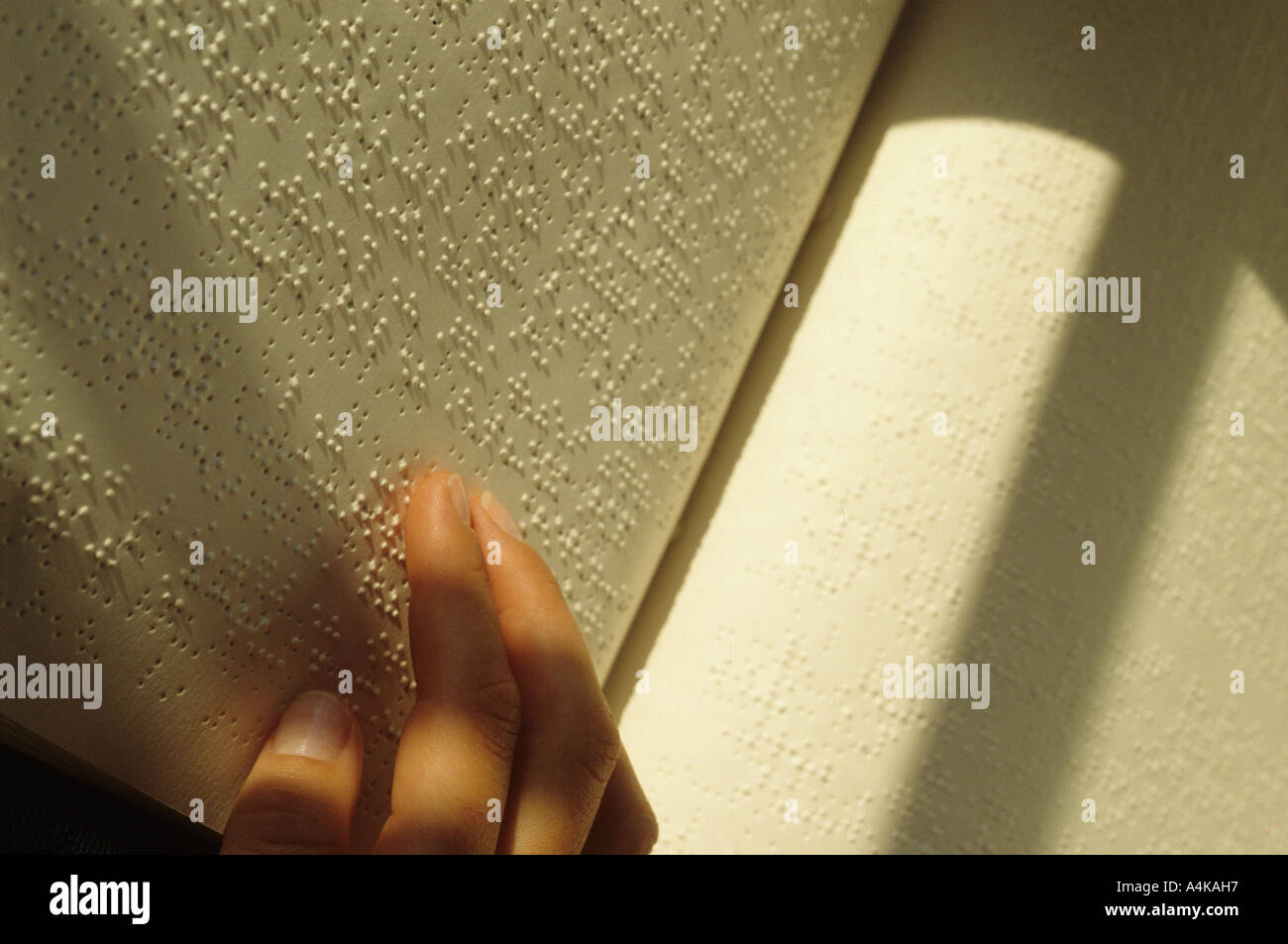 blind book read Stock Photo Alamy