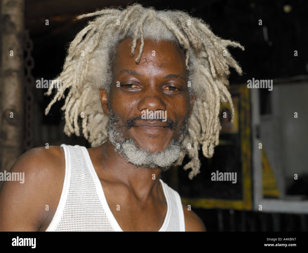 The Face Of A Black Rastaman Who Smokes Vector Isolated On White ...