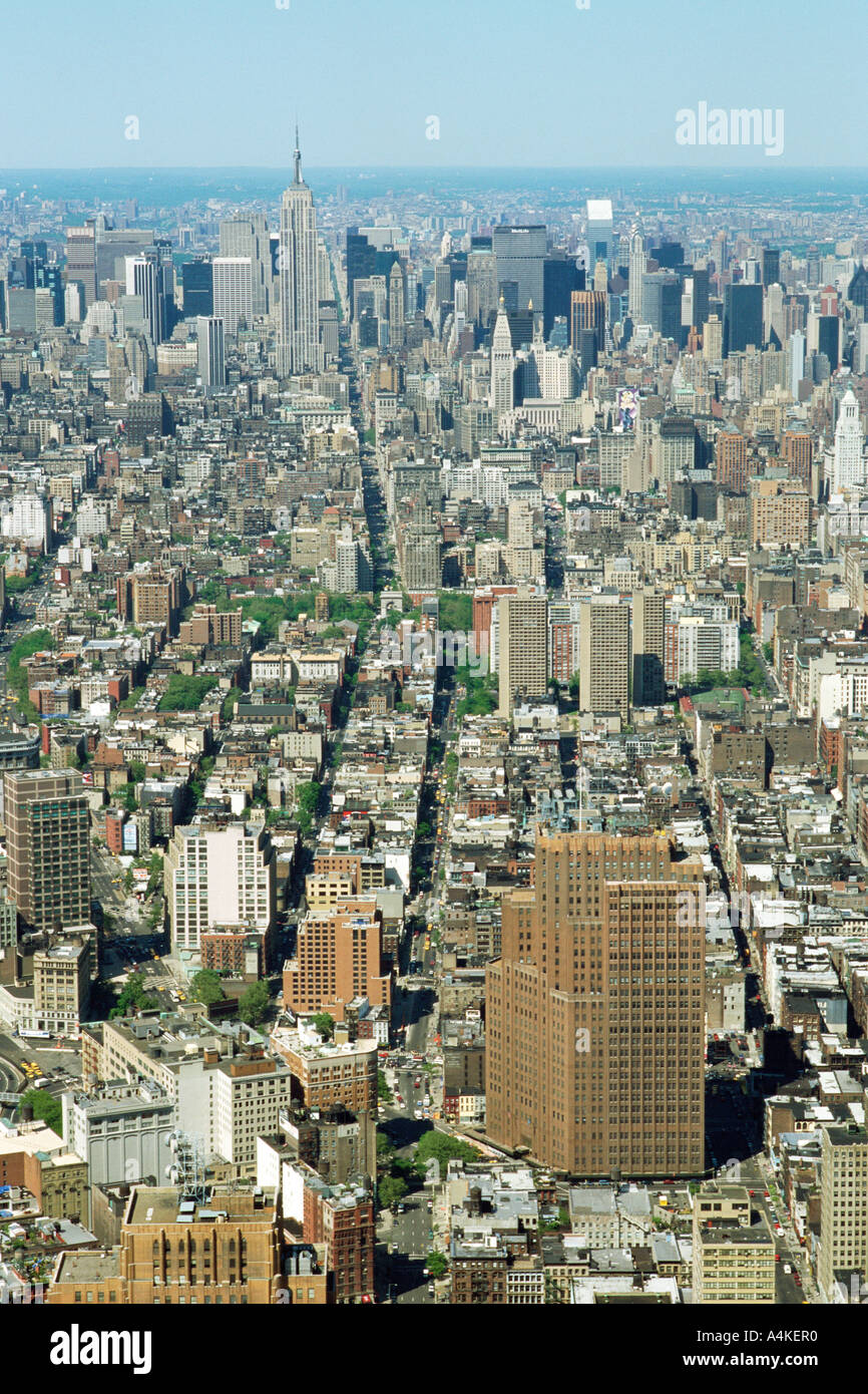 New York, Manhattan, aerial view Stock Photo