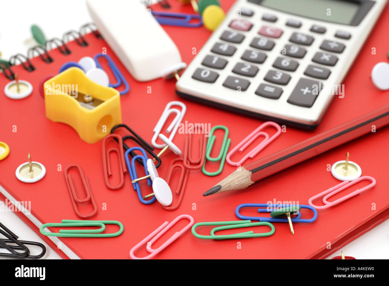 Child stationery for school Stock Photo Alamy