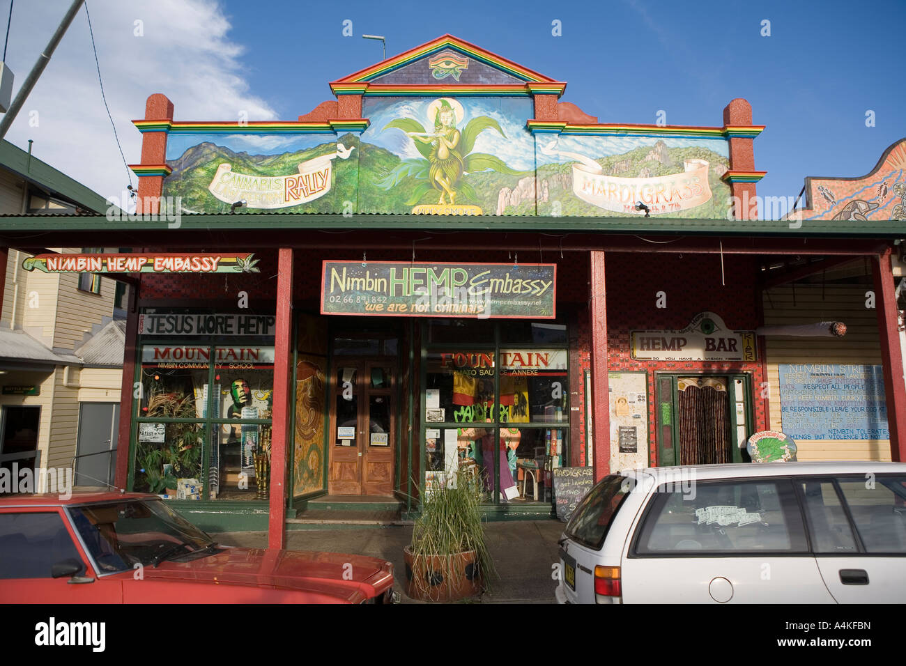 Hemp Embassy Nimbin Nsw Australia Stock Photo