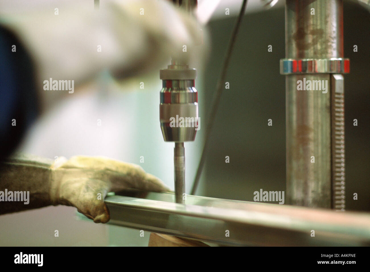 Drilling aluminum Stock Photo Alamy