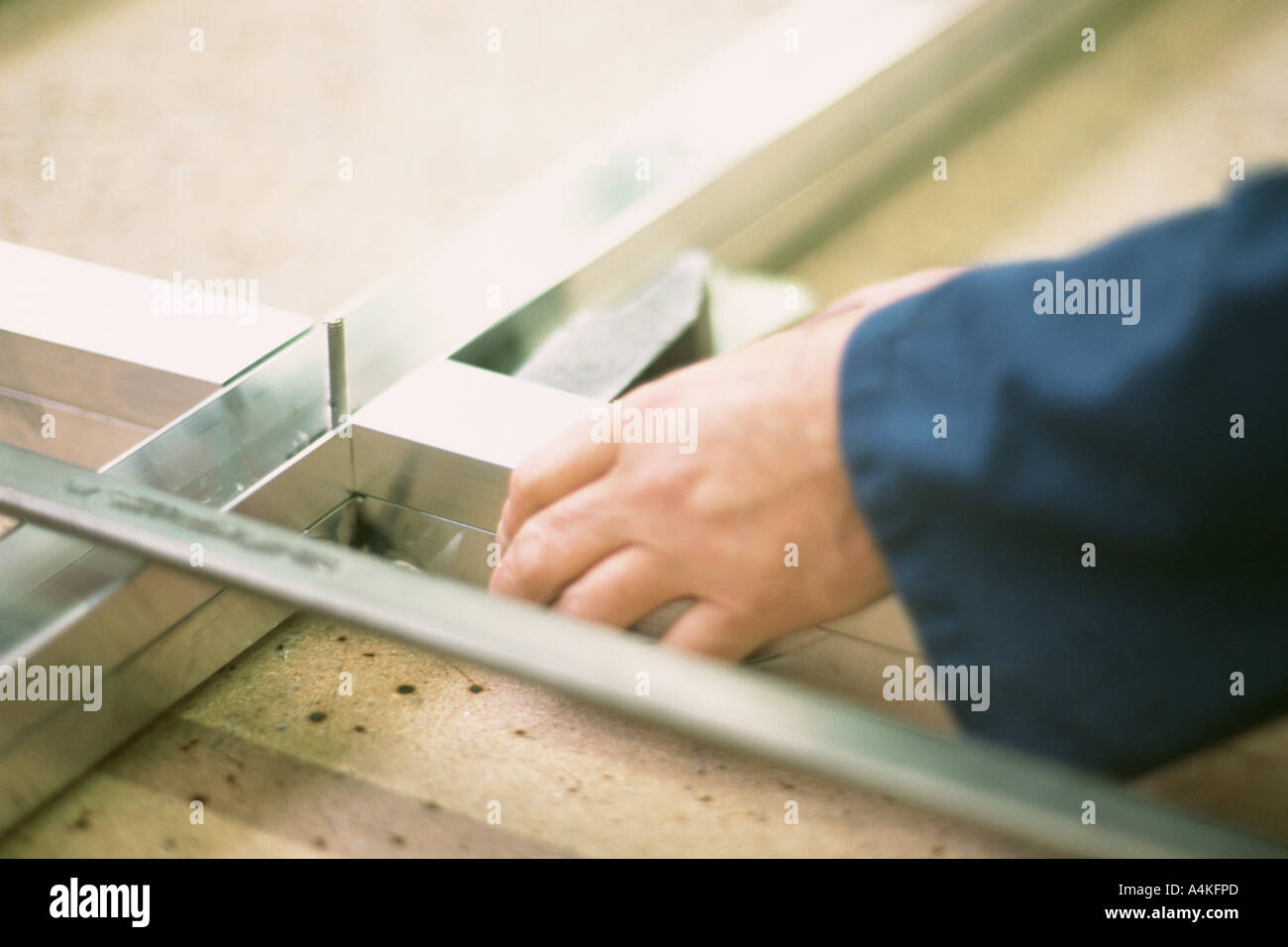 Aluminum to be welded Stock Photo Alamy