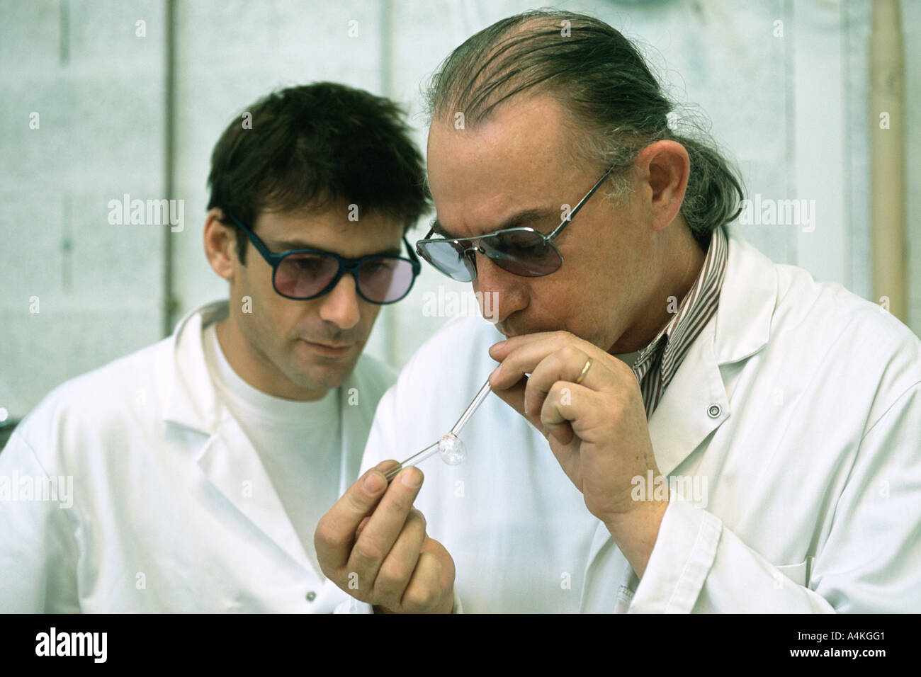 Glass blowers Stock Photo